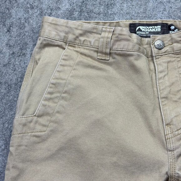 Mountain Khakis Teton Pants Men 32 x 30 Beige Stretch Slim Fit Tapered b128 - Picture 4 of 16